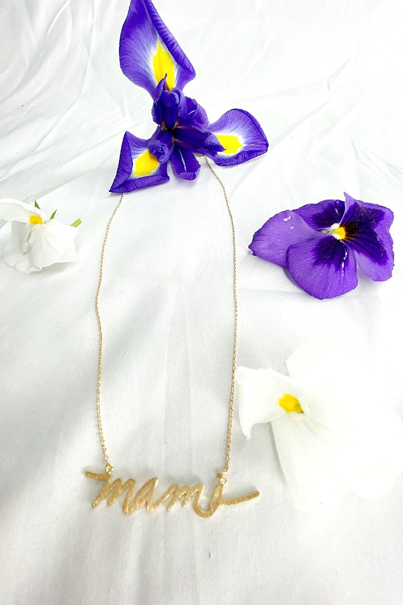 mama gold chain necklace