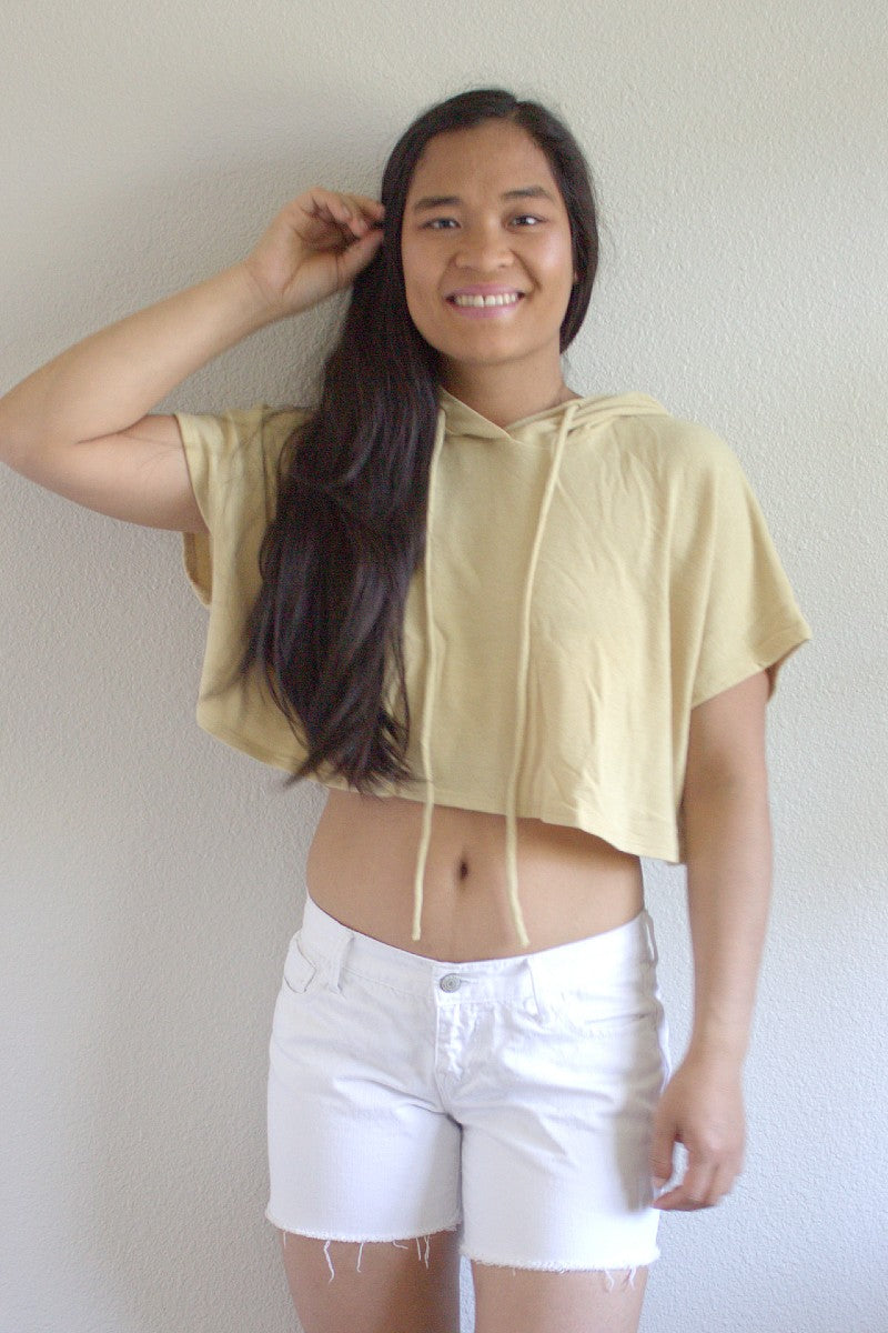 yellow gym cropped top