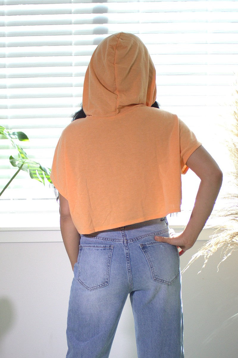 hooded crop top women