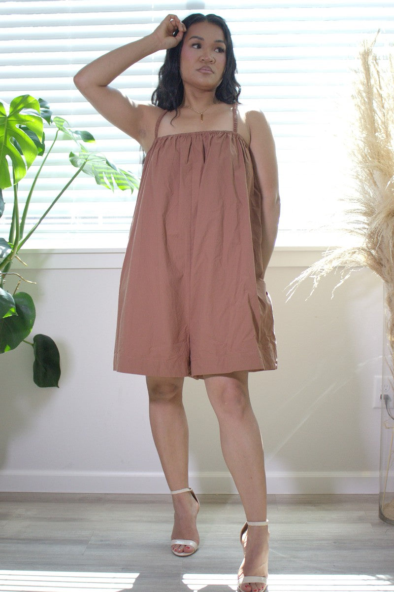 sleeveless wide leg rompers